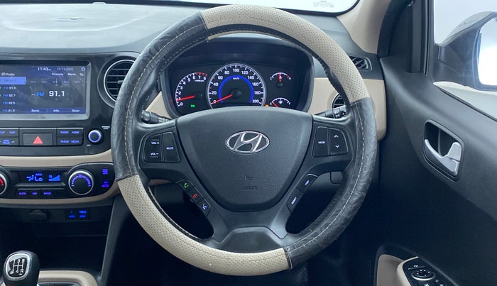 2017 Hyundai Grand i10 ASTA 1.2 KAPPA VTVT, Petrol, Manual, 32,491 km, Steering Wheel Close Up