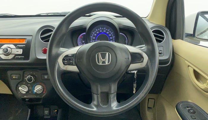 2015 Honda Brio S MT, CNG, Manual, 84,797 km, Steering Wheel Close Up