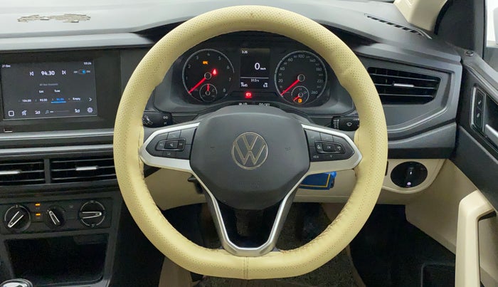 2023 Volkswagen VIRTUS COMFORTLINE TSI 1.0 MT, Petrol, Manual, 7,645 km, Steering Wheel Close Up