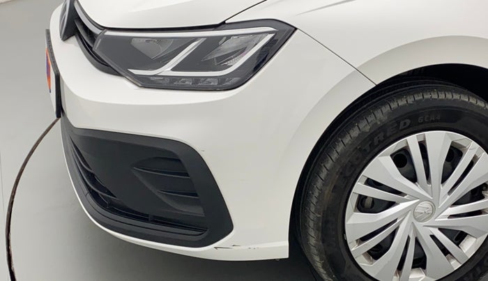 2023 Volkswagen VIRTUS COMFORTLINE TSI 1.0 MT, Petrol, Manual, 7,645 km, Front bumper - Minor scratches