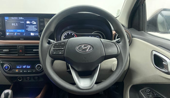 2020 Hyundai AURA SX+ AT, Petrol, Automatic, 25,995 km, Steering Wheel Close Up