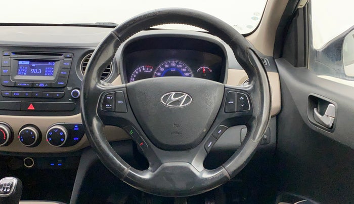 2015 Hyundai Grand i10 ASTA (O) 1.2 KAPPA VTVT, Petrol, Manual, 85,961 km, Steering Wheel Close Up