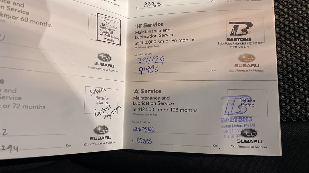 2017 Subaru XV 2.0i-l, Automatic, 107958 km, Service History