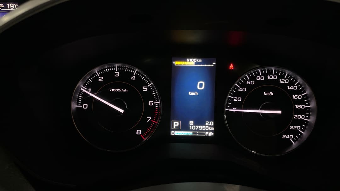 2017 Subaru XV 2.0i-l, Automatic, 107958 km, Odometer View