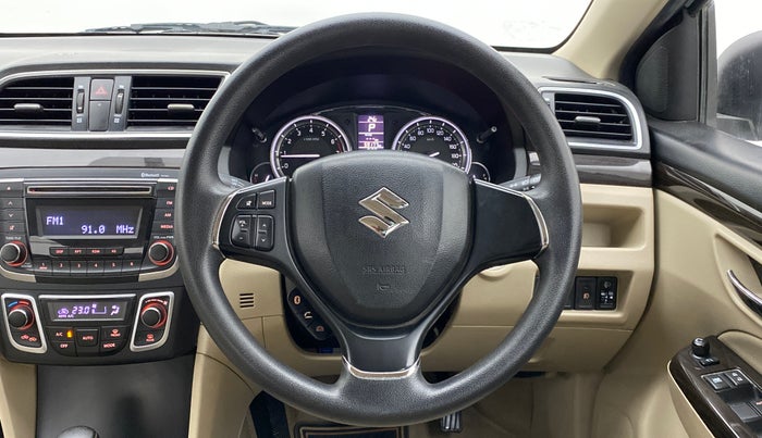 2017 Maruti Ciaz ZETA 1.4 VVT AMT, Petrol, Automatic, 59,206 km, Steering Wheel Close Up