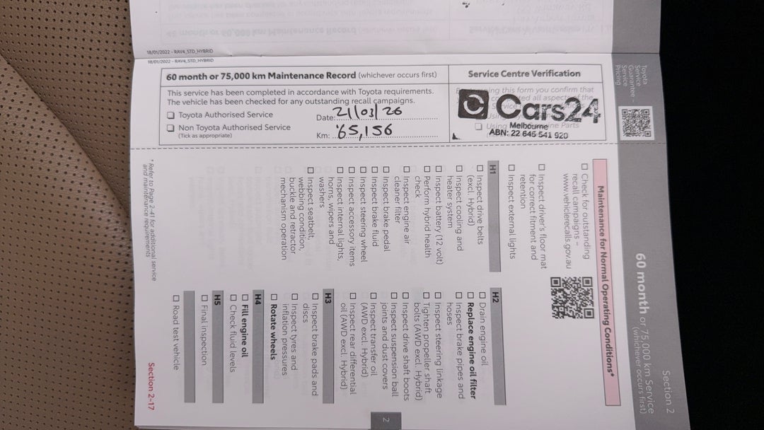 2022 Toyota RAV4 Cruiser (AWD) Hybrid, Automatic, 65157 km, Service History