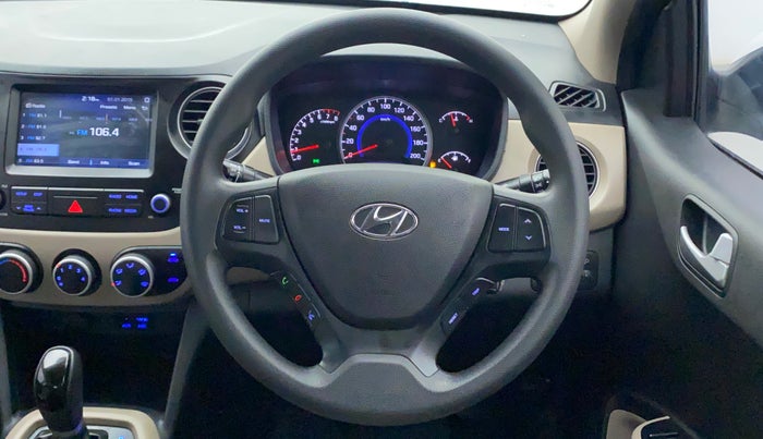 2017 Hyundai Grand i10 SPORTZ (O) AT 1.2 KAPPA VTVT, Petrol, Automatic, 64,645 km, Steering Wheel Close Up