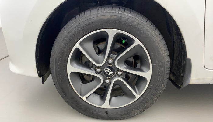 2017 Hyundai Grand i10 SPORTZ (O) AT 1.2 KAPPA VTVT, Petrol, Automatic, 64,645 km, Left Front Wheel