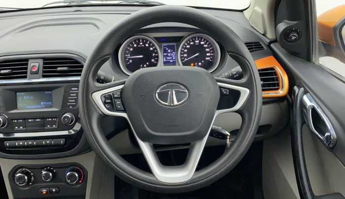 2016 Tata Tiago XZ PETROL, Petrol, Manual, 40,150 km, Steering Wheel Close Up