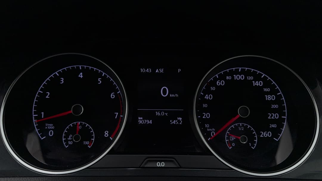 2018 Volkswagen Golf 110 Tsi Comfortline, Automatic, 90794 km, Odometer View