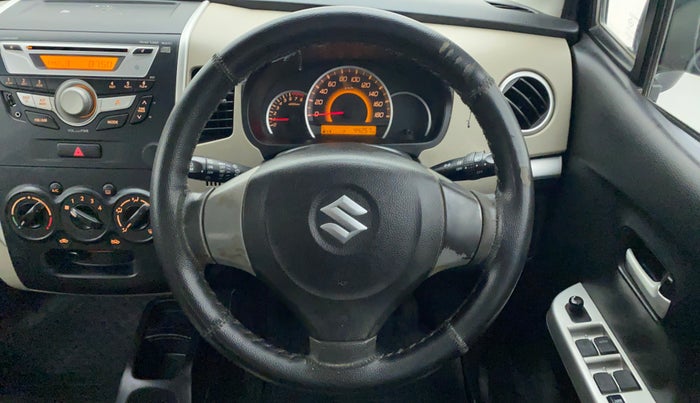 2014 Maruti Wagon R 1.0 VXI, Petrol, Manual, 44,364 km, Steering Wheel Close Up