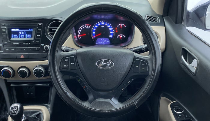 2018 Hyundai Xcent S 1.2, CNG, Manual, 81,459 km, Steering Wheel Close Up
