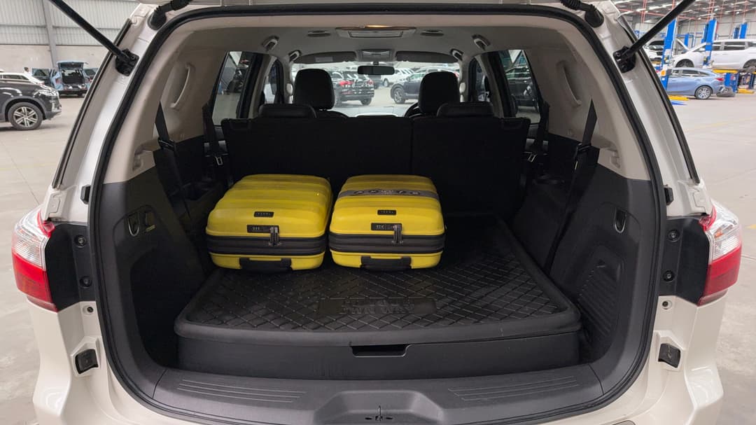 Boot Inside View with Luggage