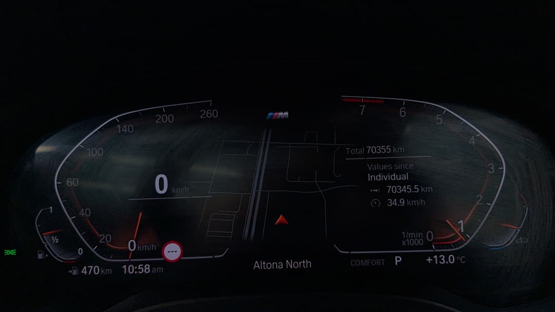 2021 BMW X4 xDrive20i M Sport, Automatic, 70355 km, Odometer View