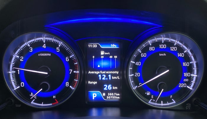 2019 Toyota Glanza V CVT, Petrol, Automatic, 30,818 km, Odometer Image