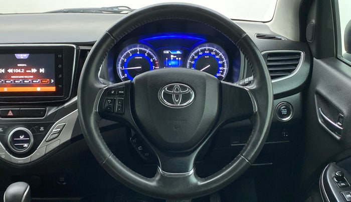 2019 Toyota Glanza V CVT, Petrol, Automatic, 30,818 km, Steering Wheel Close Up