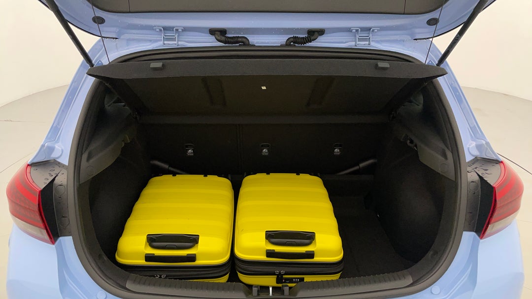 Boot Inside View with Luggage