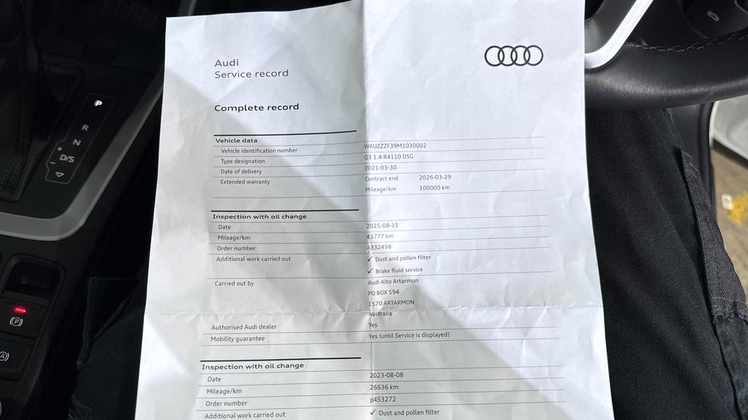 2020 Audi Q3 35 Tfsi, Automatic, 46766 km, Service History