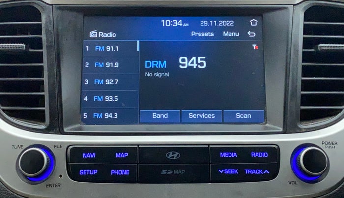 2019 Hyundai Verna 1.6 SX VTVT AT (O), Petrol, Automatic, 27,669 km, Infotainment System