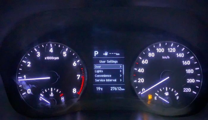 2019 Hyundai Verna 1.6 SX VTVT AT (O), Petrol, Automatic, 27,669 km, Odometer Image