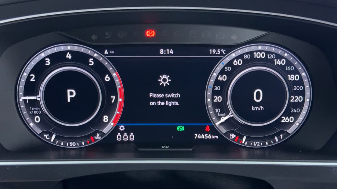 2018 Volkswagen Tiguan Wolfsburg Edition, Automatic, 74456 km, Odometer View