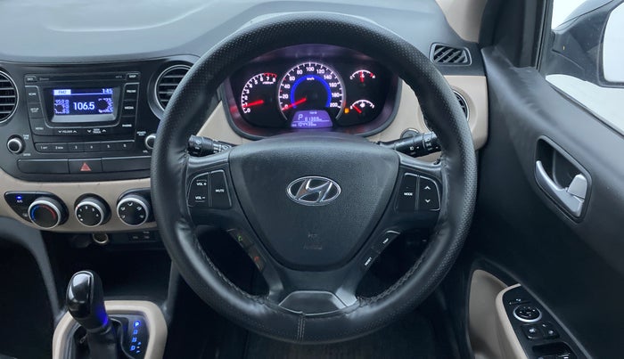 2016 Hyundai Grand i10 ASTA (O) AT 1.2 KAPPA VTVT, Petrol, Automatic, 1,04,499 km, Steering Wheel Close Up