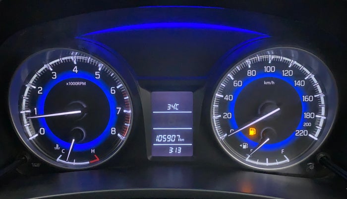 2016 Maruti Baleno DELTA PETROL 1.2, CNG, Manual, 1,05,907 km, Odometer Image