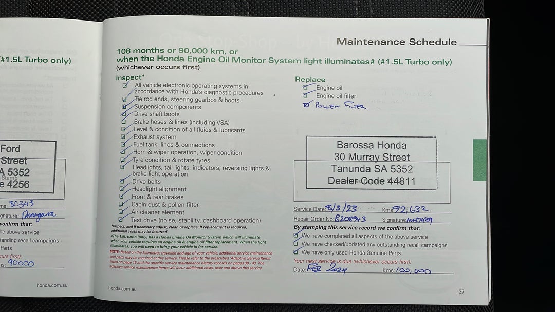 2018 Honda CR-V Vti (2wd), Automatic, 95256 km, Service History