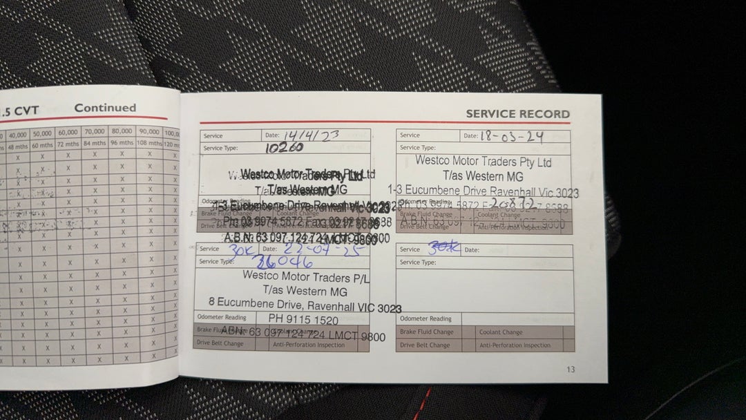 2022 MG Zst Core, Automatic, 28986 km, Service History