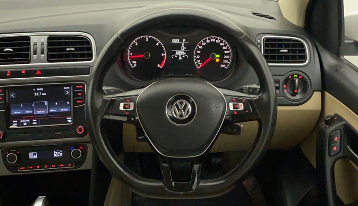 2019 Volkswagen Ameo HIGHLINE PLUS 1.5L AT 16 ALLOY, Diesel, Automatic, 63,113 km, Steering Wheel Close Up