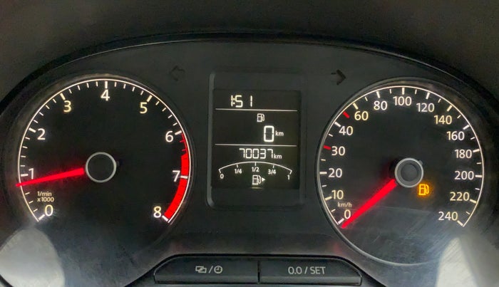 2014 Volkswagen Vento HIGHLINE PETROL, Petrol, Manual, 70,036 km, Odometer Image
