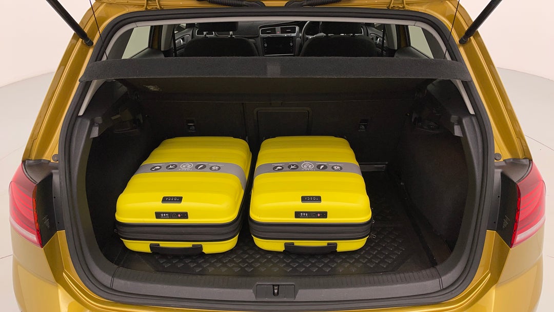 Boot Inside View with Luggage