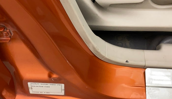 2018 Maruti Celerio ZXI, Petrol, Manual, 41,806 km, Right B pillar - Minor scratches