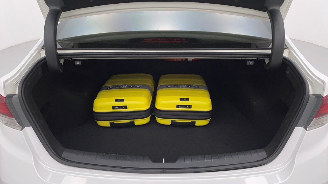 Boot Inside View with Luggage