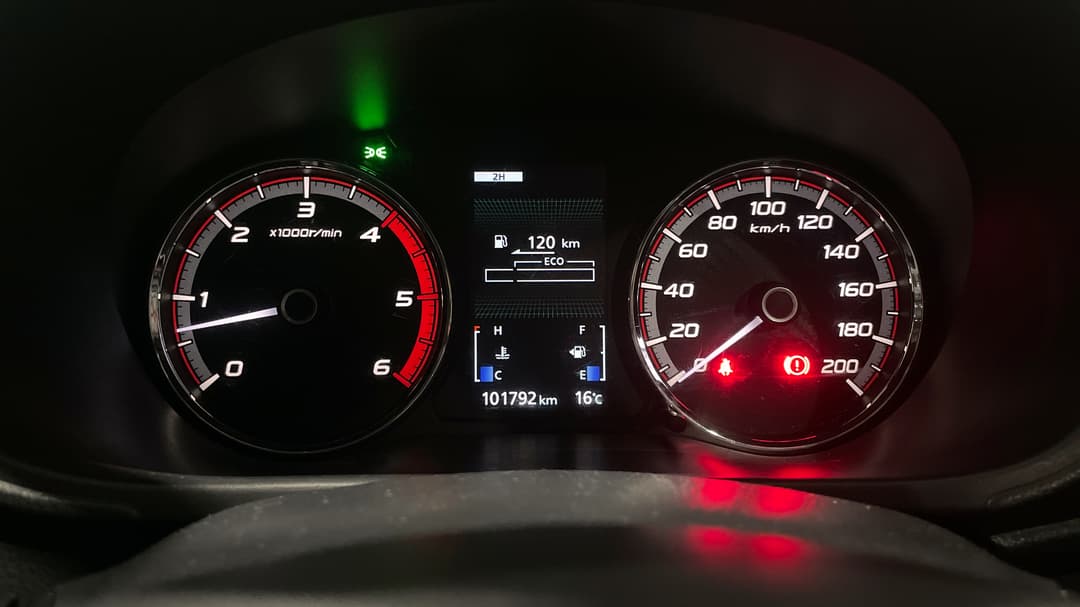 2019 Mitsubishi Triton Glx Plus (4x4), Manual, 101792 km, Odometer View
