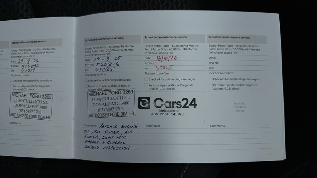 2022 Hyundai i30 i30, Automatic, 57027 km, Service History