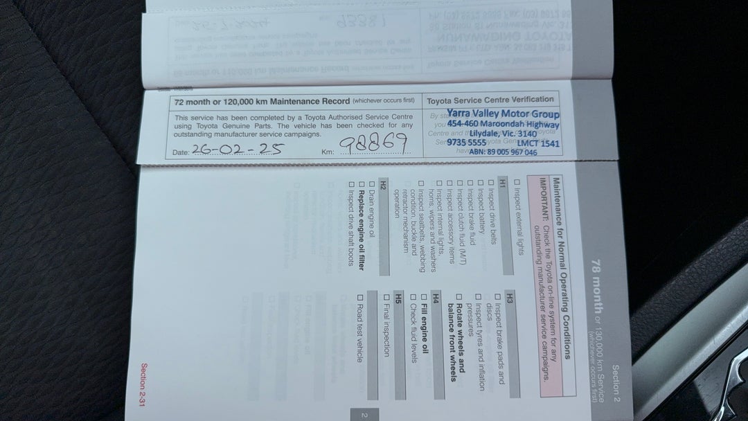 2016 Toyota Corolla Ascent, Automatic, 104484 km, Service History