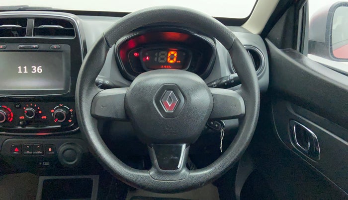 2019 Renault Kwid 1.0 RXT Opt, Petrol, Manual, 31,559 km, Steering Wheel Close-up