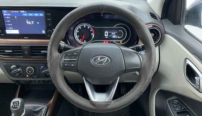 2020 Hyundai AURA SX PETROL, Petrol, Manual, 14,058 km, Steering Wheel Close Up