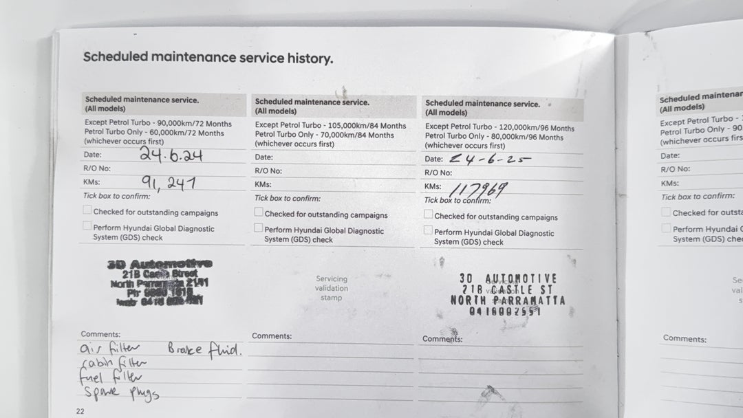 Service History