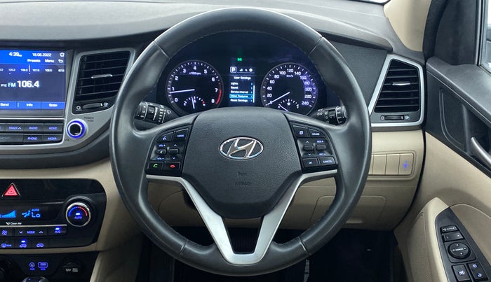 2019 Hyundai Tucson 2WD AT GLS PETROL, Petrol, Automatic, 80,657 km, Steering Wheel Close Up