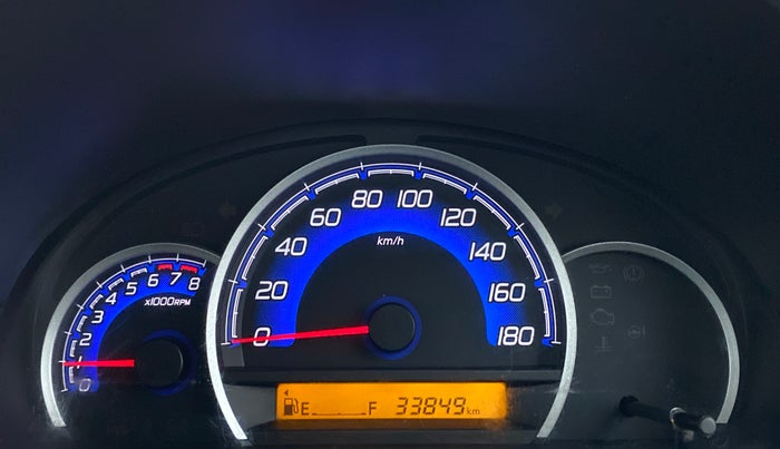 2018 Maruti Wagon R 1.0 VXI, Petrol, Manual, 34,027 km, Odometer Image