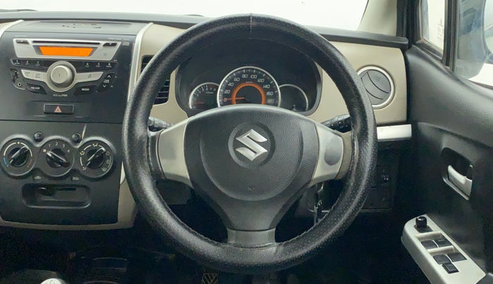 2013 Maruti Wagon R 1.0 VXI, Petrol, Manual, 77,151 km, Steering Wheel Close Up