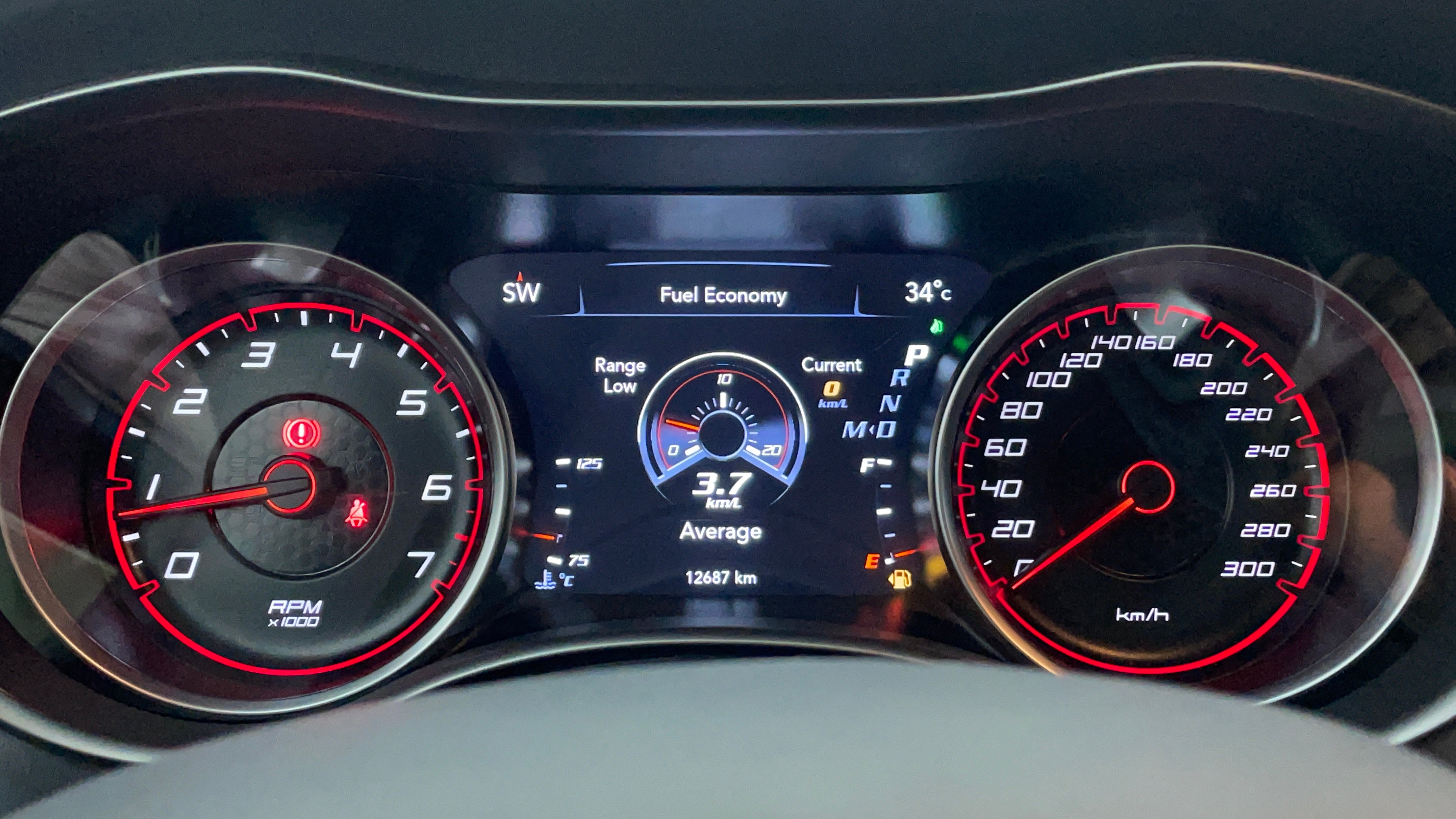 Dodge Charger-Odometer View