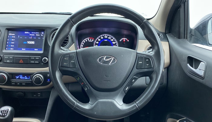 2018 Hyundai Grand i10 ASTA 1.2 VTVT, Petrol, Manual, 22,498 km, Steering Wheel Close Up