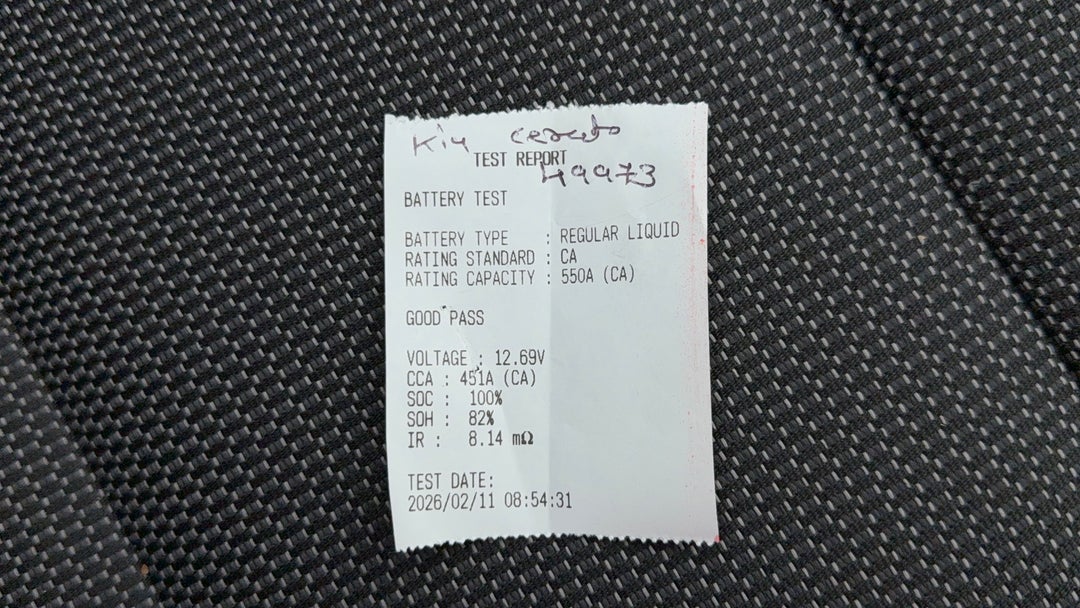 2017 Kia Cerato S, Automatic, 64631 km, Car Battery Health