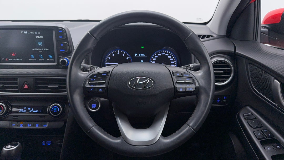 2019 Hyundai Kona Elite (FWD), Automatic, 36304 km, Steering Wheel Close-up
