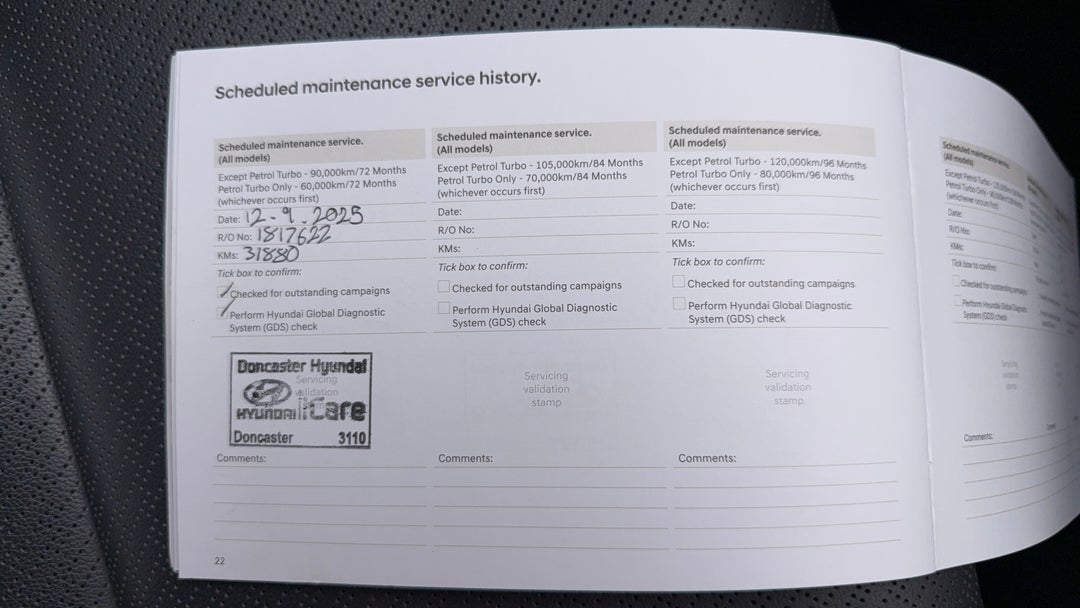 2019 Hyundai Kona Elite (FWD), Automatic, 36304 km, Service History