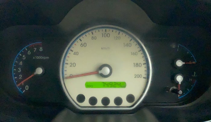 2010 Hyundai i10 SPORTZ 1.2, Petrol, Manual, 74,924 km, Odometer Image