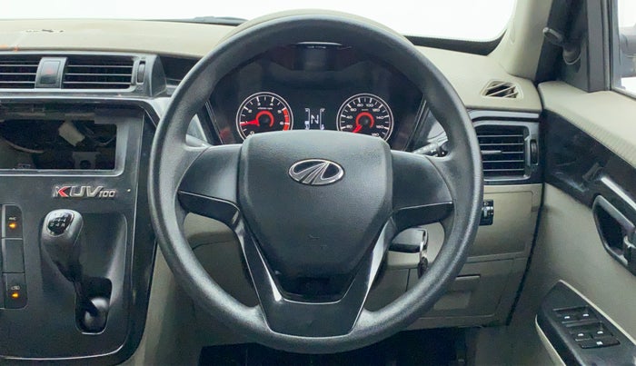 2016 Mahindra Kuv100 K4+ 6 STR, Petrol, Manual, 31,564 km, Steering Wheel Close Up